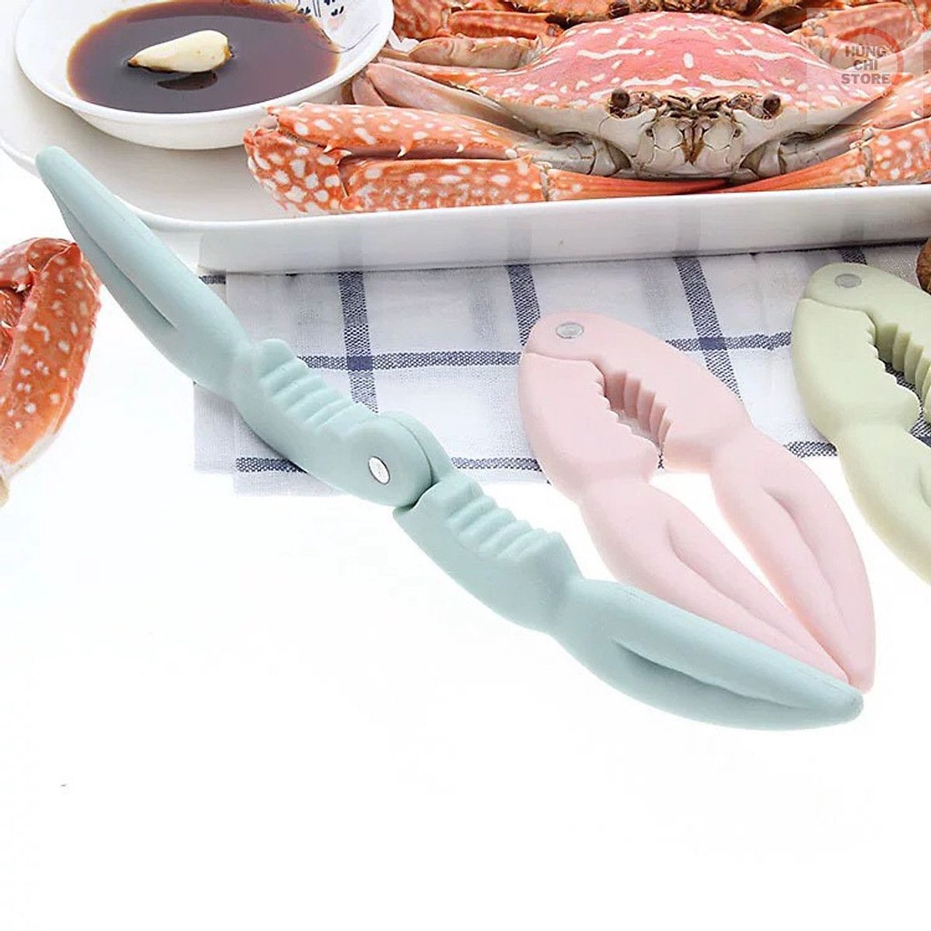 Kẹp Càng Cua Ghẹ, Dụng Cụ Kẹp Tách Vỏ Các Loại Hạt Khô Bằng Nhựa Siêu Cứng, Nhỏ Gọn, Tiện Lợi