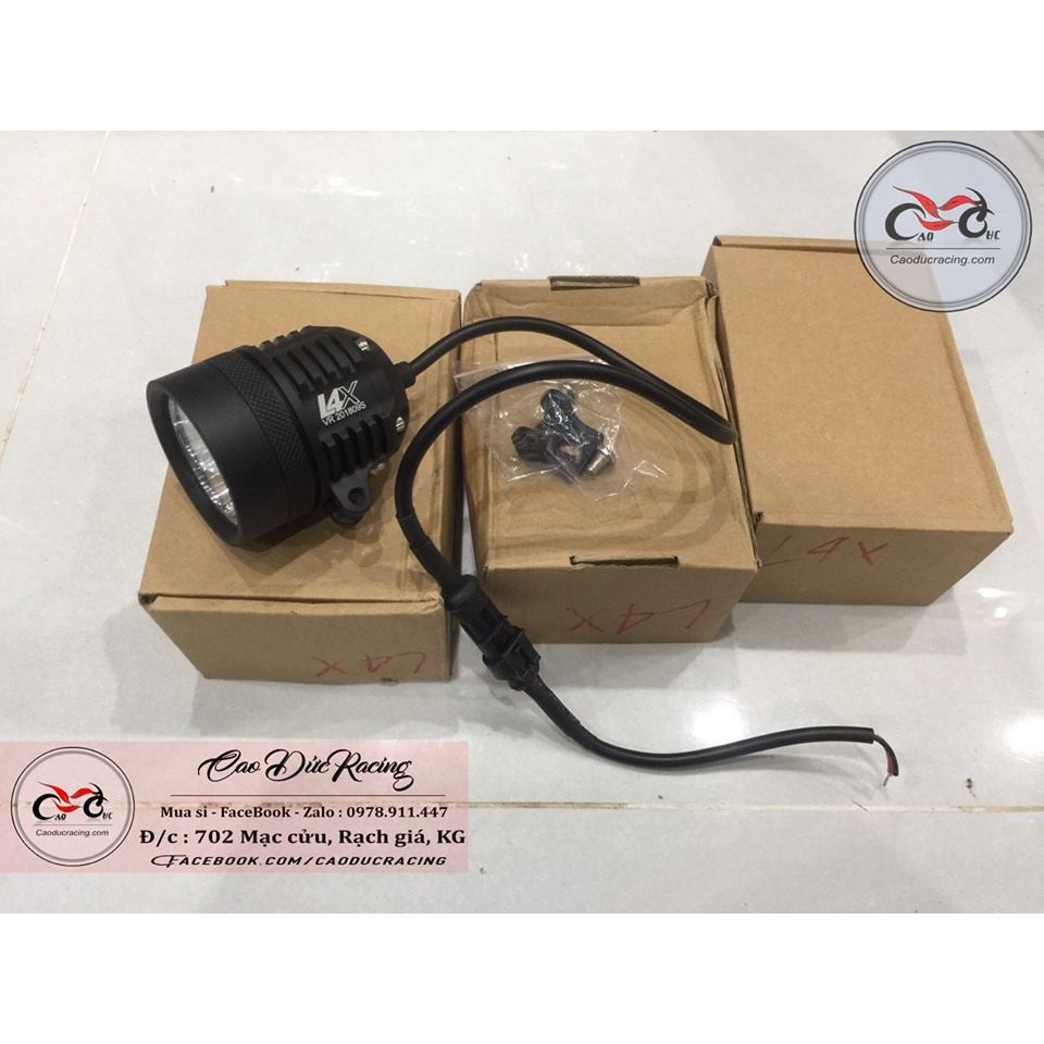 SIÊU RẺ - LED siêu sáng L4X L1 CÓ JACK GHIM TRỢ SÁNG XE MÁY - TẶNG PASS L4 VÀ CÔNG TẮC