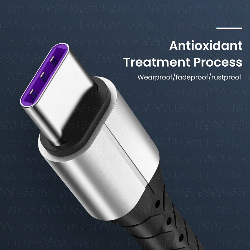 Cáp sạc nhanh cổng USB Type C 5A