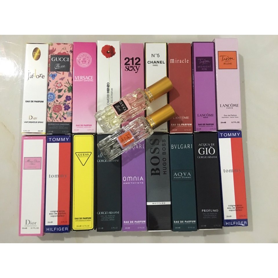 Combo 50 chai Nước Hoa Chiết Pháp 4D 20ml Hàng Chính Hãng, nước hoa mini Pháp 4D 20ml
