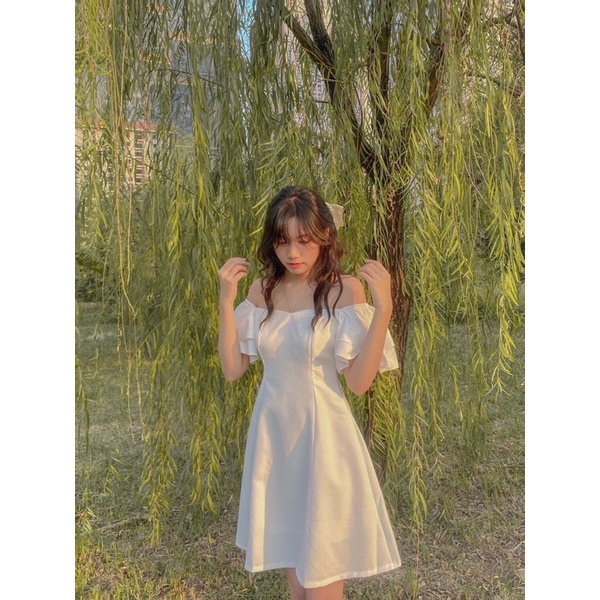 ❌ VÁY TRẮNG RỚT VAI TẦNG ❌ ĐẦM TRẮNG TRỄ VAI TAY CÁCH ĐIỆU XẾP TẦNG | BigBuy360 - bigbuy360.vn