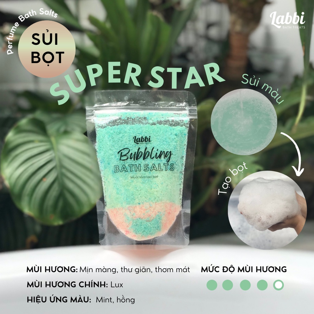 SUPER STAR [Labbi] Tạo bọt bồn tắm / Muối tắm tạo bọt / Bubble Salts