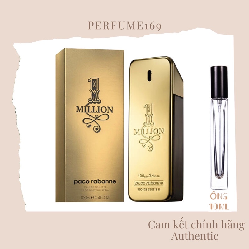 Perfume169 - Nước hoa nam Paco Rabanne One 1 Milion For Men Edt 10ml
