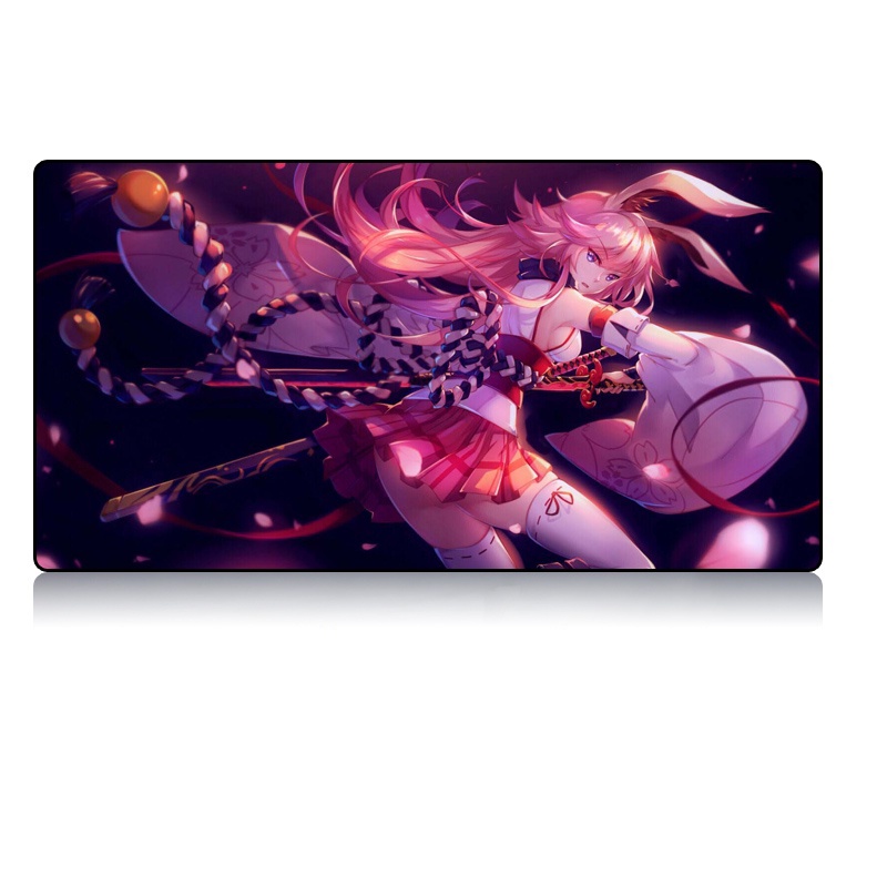 Tấm lót chuột bàn phím máy tính size lớn in anime Bronya Yae Sakura Collapse Gakuen