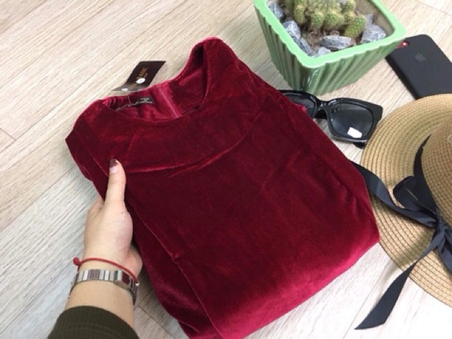 VÁY NHUNG TAY BỒNG