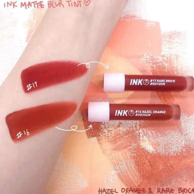 SON INK MATTE BLUR TINT (AUTH) GIÁ #150k Xuất xứ: Hàn Quốc  ❤❤Son kem Ink Matte Blur về 2 màu mới