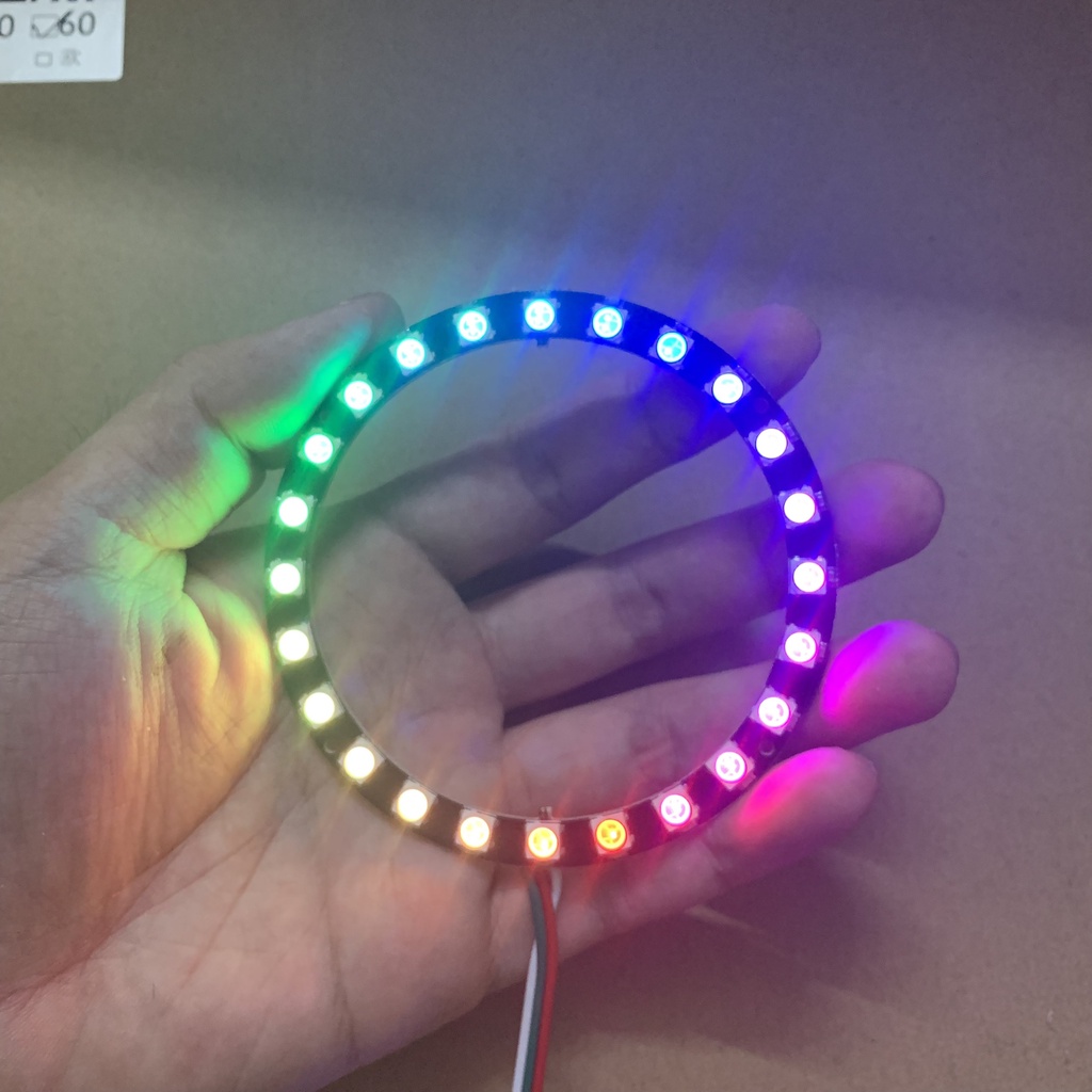 Vòng LED Neopixel Ring WS2812B RGB 16/24/60 bóng