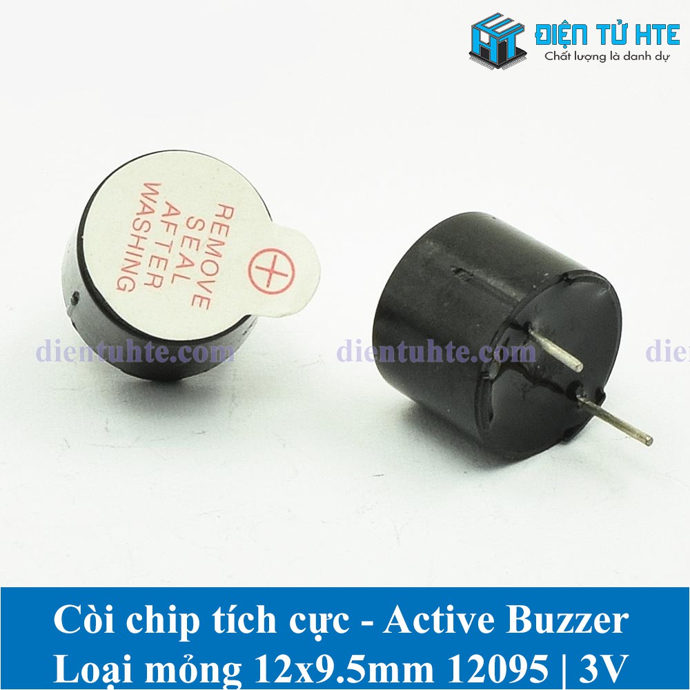 Còi chip tích cực Active Buzzer 12095 12x9.5mm TMB 3V 5V 12V [HTE Quy Nhơn CN2]