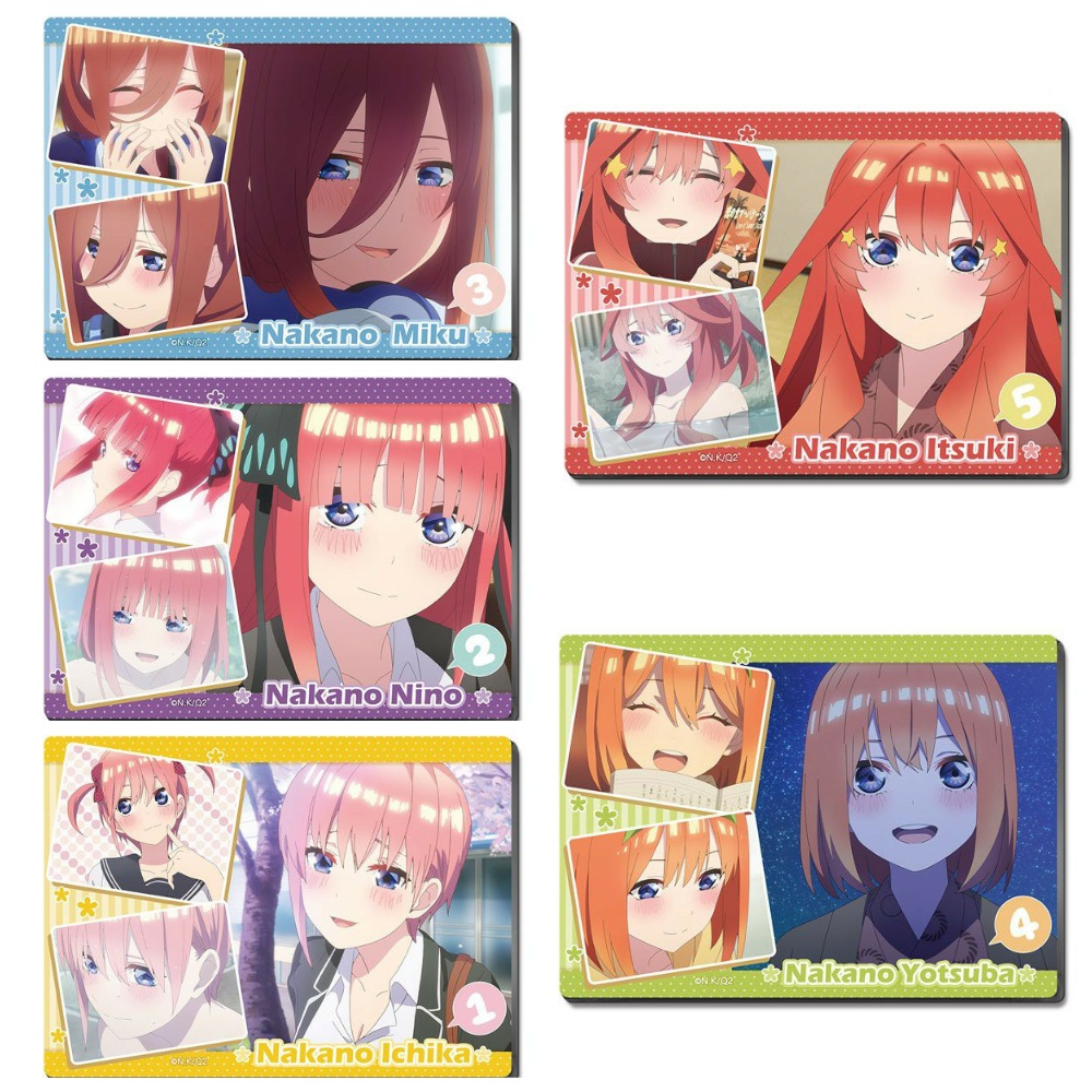 Miếng di chuột in hình Gotoubun no Hanayome NHÀ CÓ NĂM NÀNG DÂU anime chibi 5 mẫu miếng kê chuột miếng lót chuột