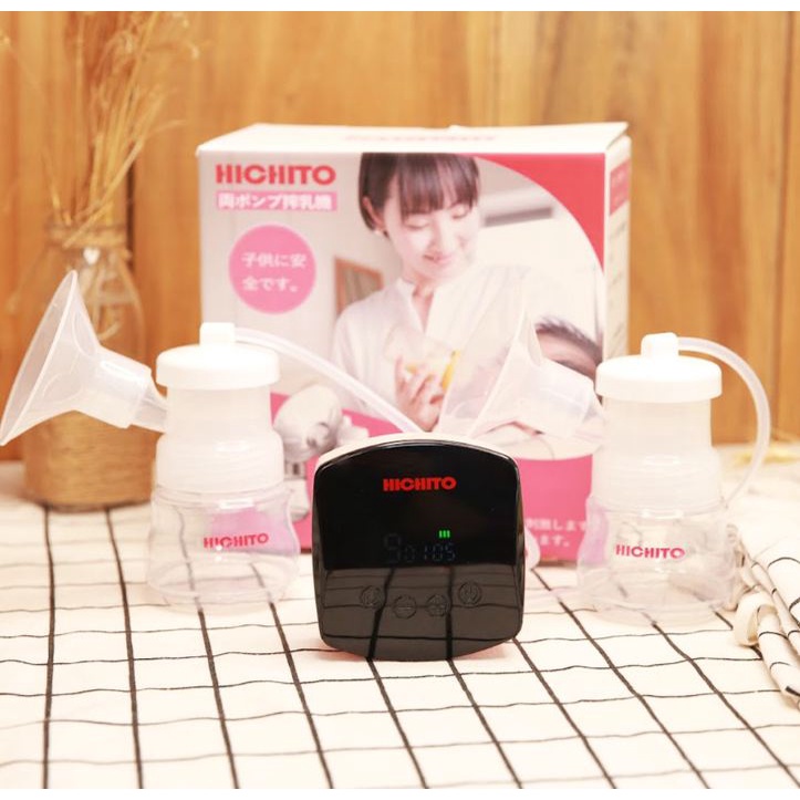 Máy hút sữa điện đôi JY-916D HICHITO Nhật Bản có tích pin sạc - Hút em ái không đau, máy vắt sữa cho bé