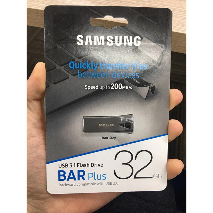 USB 3.1 chống nước Samsung BAR Plus 16GB 32GB 64GB | BigBuy360 - bigbuy360.vn