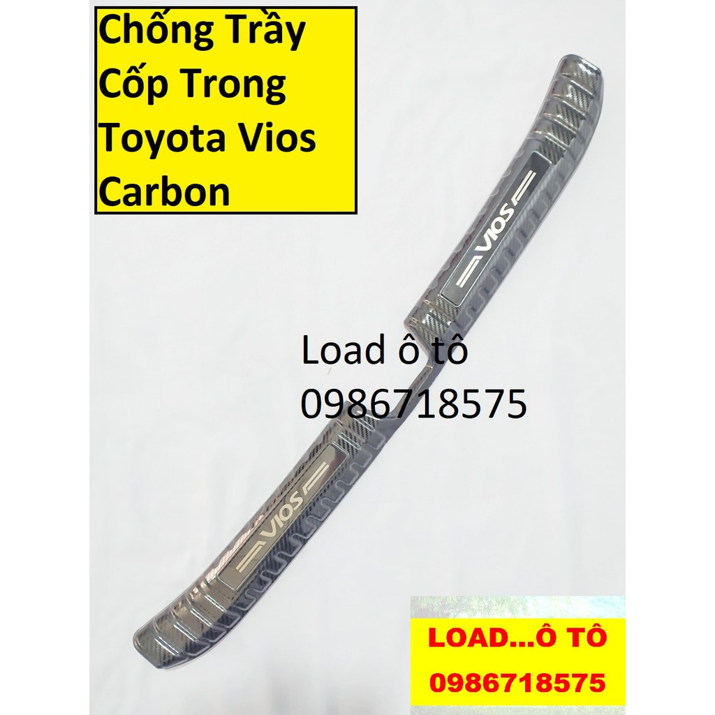 Chống Trầy Cốp Trong Toyota Vios 2019-2021 Vân Carbon