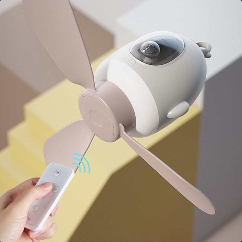 Quạt USB 8000mAh Kèm Đèn Đa Năng Tiện Dụng Mang Theo Du Lịch Cắm Trại