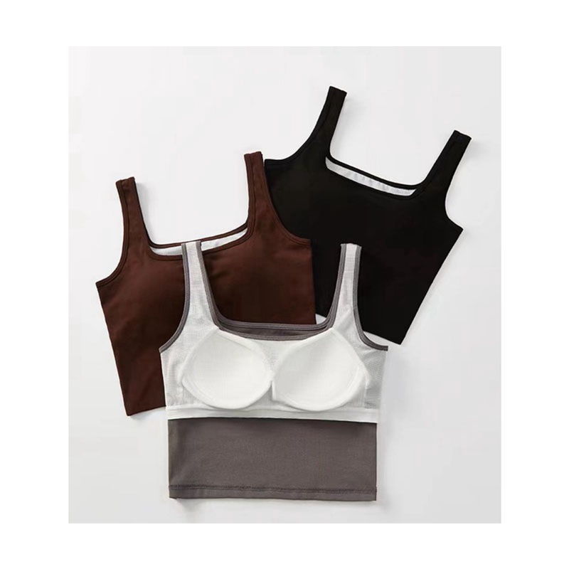 Áo Hai Dây Cổ Vuông Phong Cách Hàn Quốc Thời Trang Gợi Cảm Cho Nữ