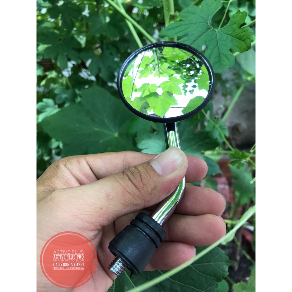 GƯƠNG CHIẾU HẬU XE MÁY, GƯƠNG CHIẾU HẬU H59 MẪU TRÒN LỒI  - KÍNH CHIẾU HẬU