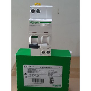Cầu dao RCBO Schneider A9D316 (1P+N 6A, ... 30mA 6kA)