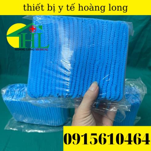 [ Com Bo 5 Túi ] Mũ Giấy Trùm Tóc Dùng 1 Lần Túi 100 Cái