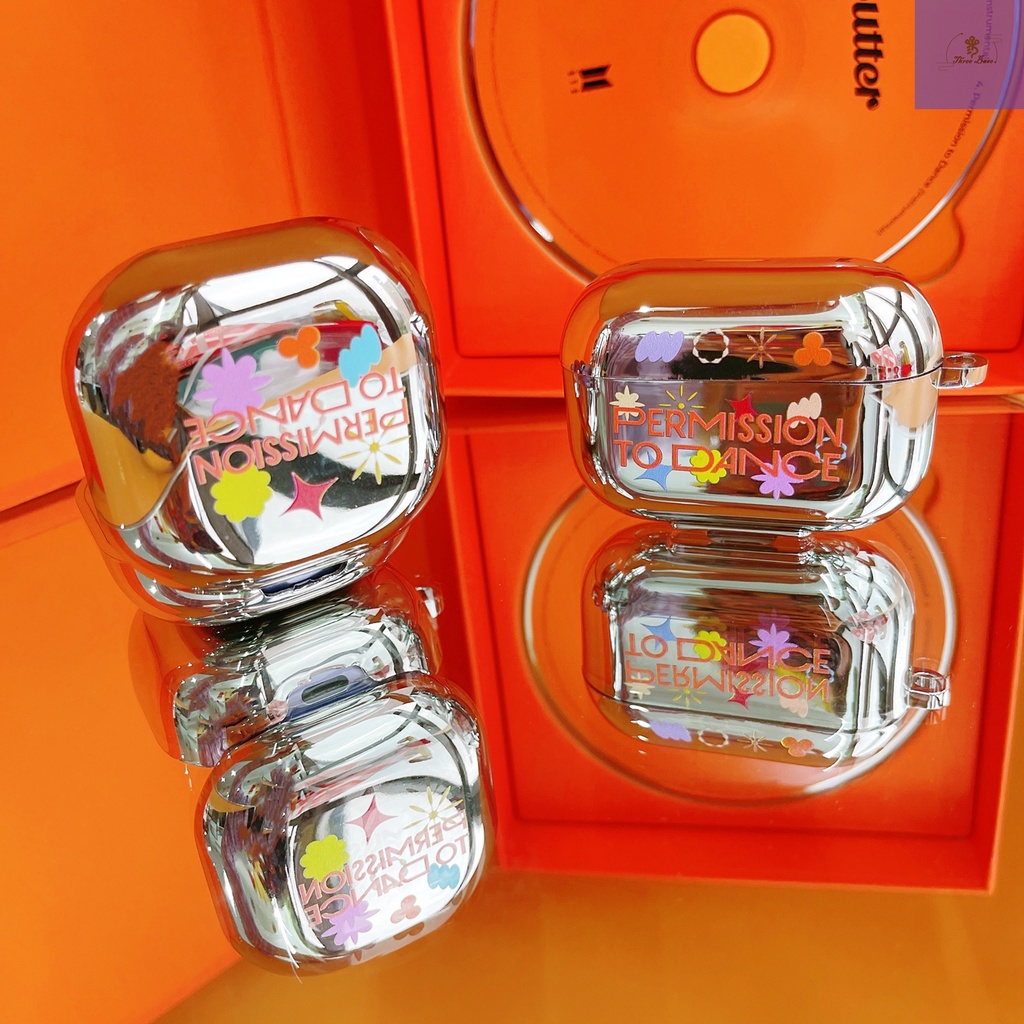 Ốp Hộp Đựng Tai Nghe Nhét Tai Mạ Điện Hình BTSS-613 Bangtan Boys Cho Airpods Pro2 2022 gen 3 Samsung Buds live pro Buds 2 2pro 2022