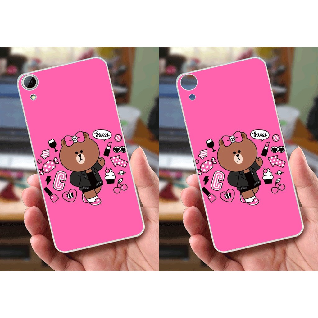 Ốp lưng HTC 820 (dẻo viền trắng trong) - Hình Cartoon