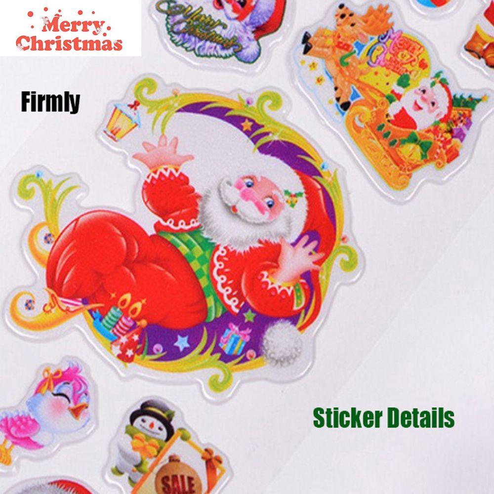LUOL Set 5 / 10 Sticker Dán Trang Trí Giáng Sinh