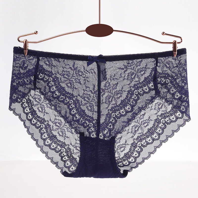 Quần Lót Ren - Quần Lót Nữ Ren Thêu Hoạ Tiết Lá Quyến Rũ Sexy DAN STORE MÃ 8003
