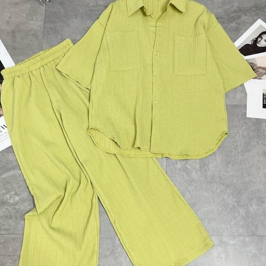 Bộ Nhăn quần dài