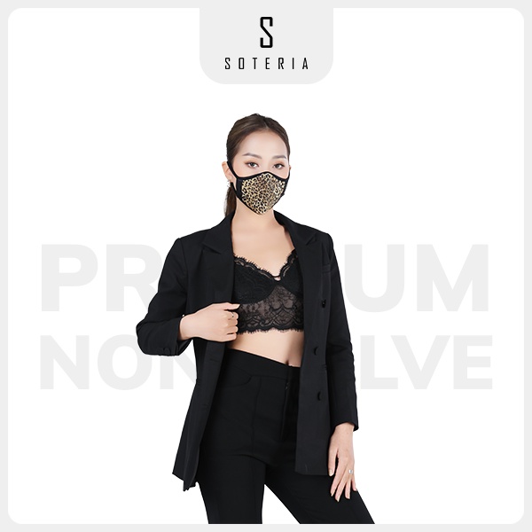 Khẩu trang thời trang Soteria Leopard 02 ST272 - N95 lọc 99% bụi mịn 0.1 micro - Size S,M,L