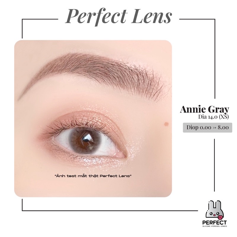 Lens Mắt , Kính Áp Tròng ANNIE GRAY Có Độ Cận và Không Độ , DIA 14.0 XS , Dành Cho Mắt Nhạy Cảm Giá Sale