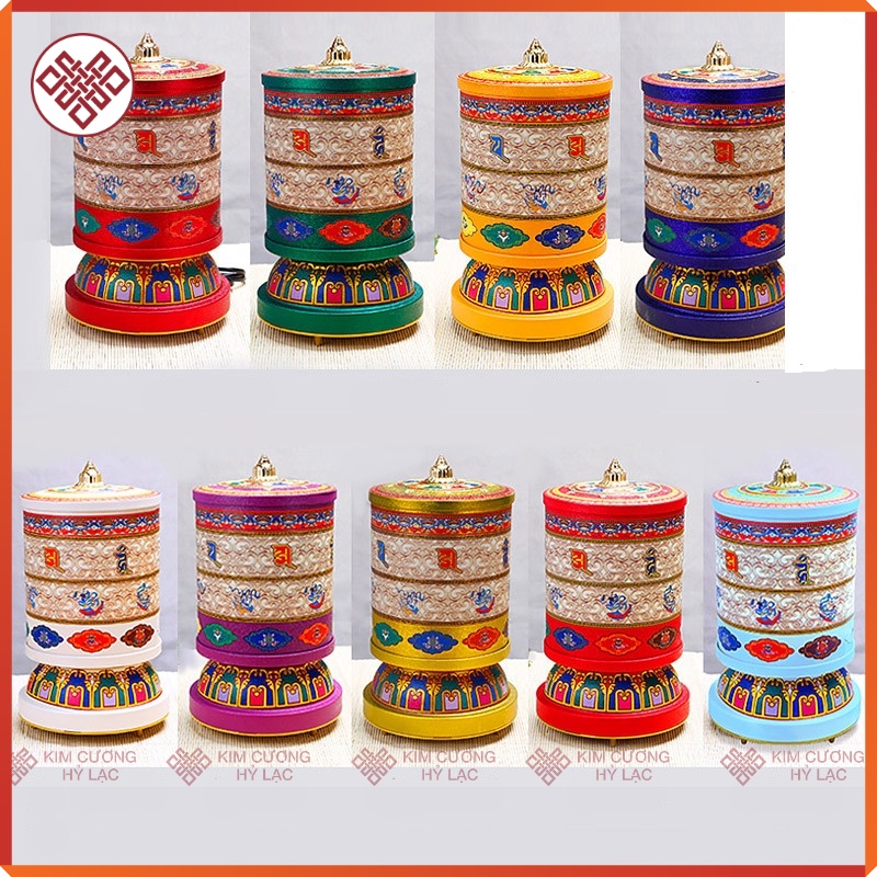 Kinh Luân Điện Xoay Để Bàn Mật Tông [Kim Cương Hỷ Lạc] - Nhiều Màu