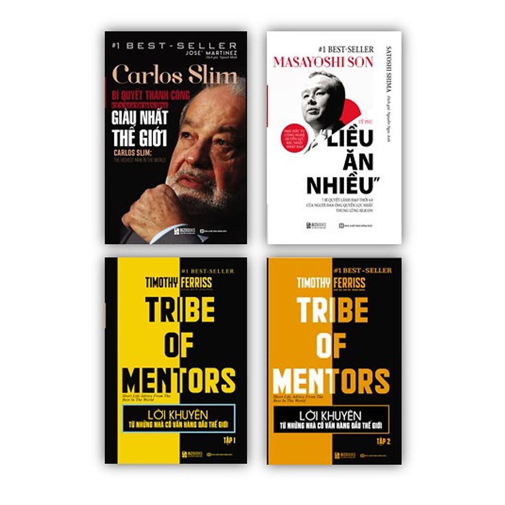 Sách - Combo Carlos Slim +Masayoshi Tỷ Phú Liều Ăn Nhiều +Lời Khuyên Từ Những Nhà Cố Vẫn Hàng Đầu Thế Giới (Tập 1+tập 2)