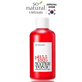 Nước Hoa Hồng Cấp Ẩm Cho Mọi Làn Da So Natural Red Peel PH 5.5 Red Water Tonic Toner 250ml Chính Hãng Hàn Quốc