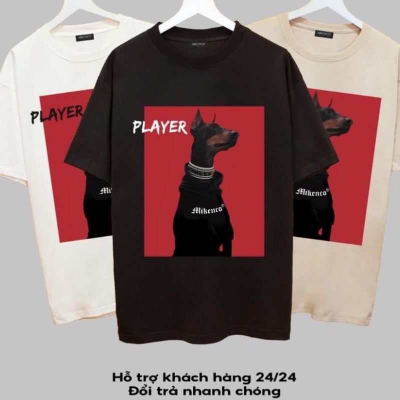 Áo thun tay lỡ MIKENCO, Áo thun unisex nam nữ from rộng oversize chất liệu cotton - Mỹ Tú Store