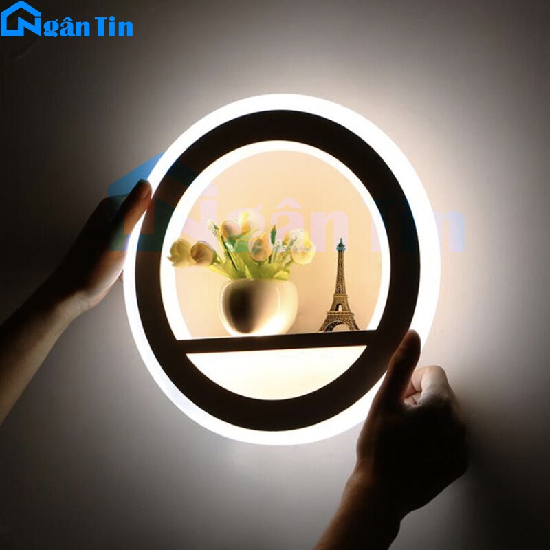 Đèn led treo tường gắn tường trang trí trong nhà cầu thang Led 3 chế độ màu 220V 24W GT307 Ngân Tín