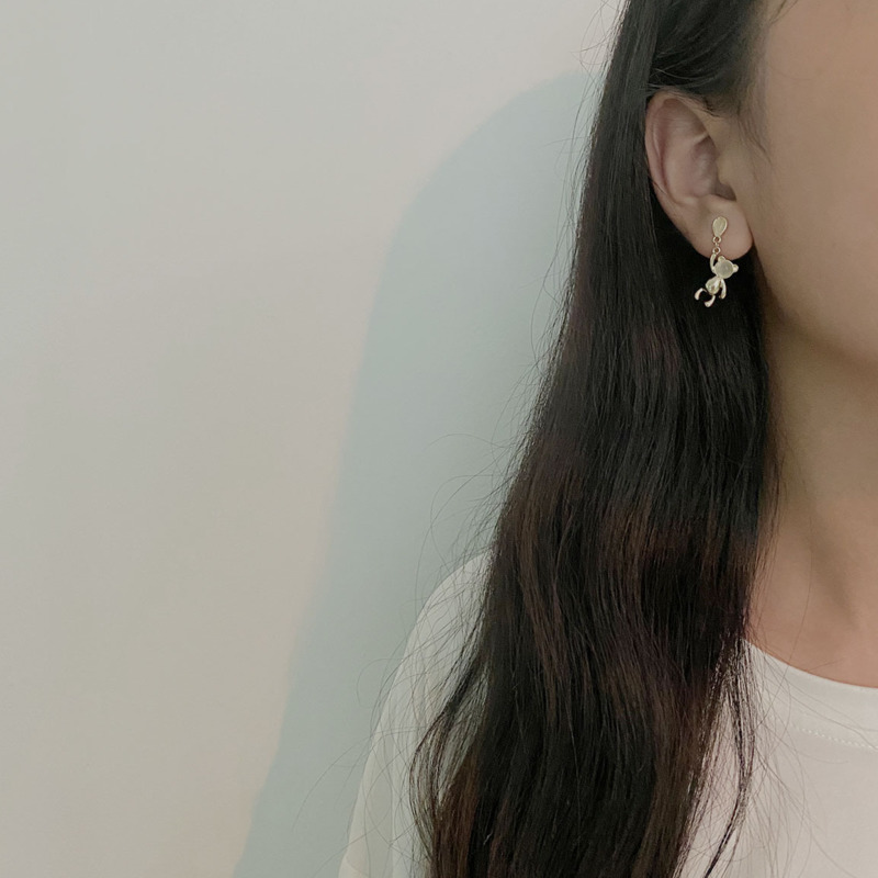 Bông Tai Hình Gấu Hoạt Hình Xinh Xắn Cho Nữ