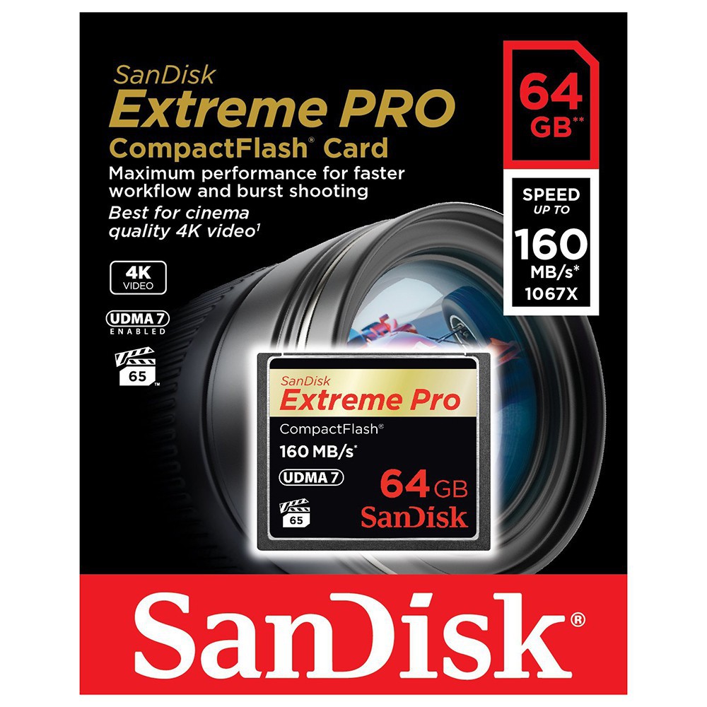 Thẻ Nhớ CF SanDisk Extreme Pro 1067X 64GB