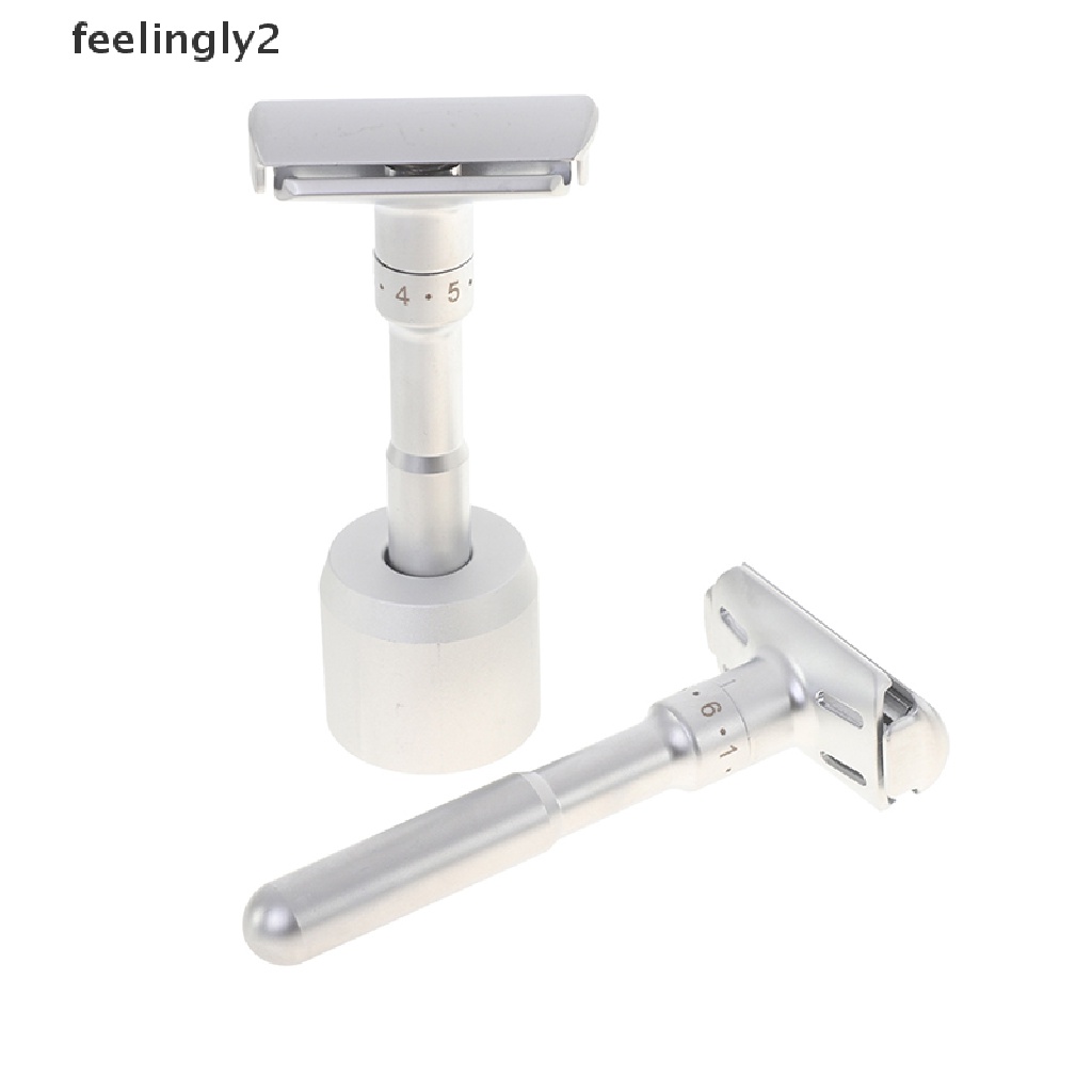 Dao Cạo Râu Với Tay Cầm Đôi Kiểu Cổ Điển Kèm 5 Lưỡi Dao Cạo Chuyên Dụng Cho Salon Làm Tóc