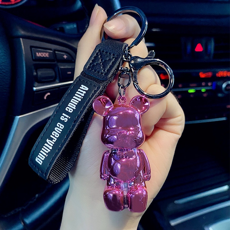 Móc khoá gấu Bearbrick hoạt hình dễ thương đủ màu sắc hot trend tiktok phụ kiện túi xách - Coolgift