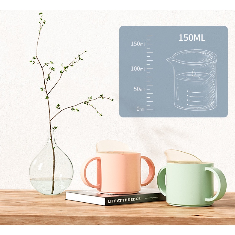 Cốc tập uống nước cho bé 2 giai đoạn chống đổ 150ml