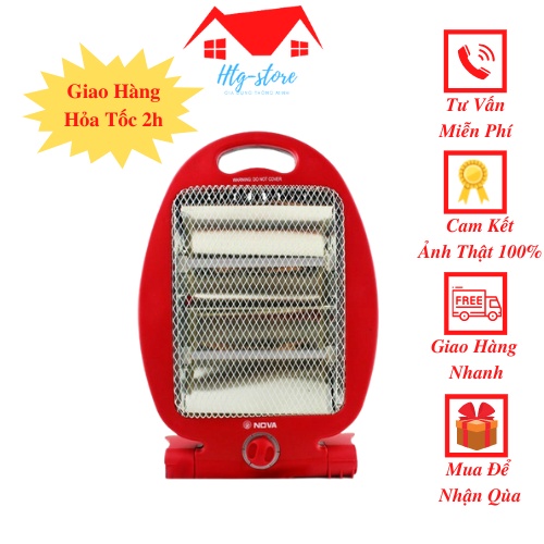 Quạt, đèn máy sưởi Halogen FUJIKA FJ-60A 2 bóng, sưởi ấm nhanh, tỏa nhiệt đều giữ oxy, không làm khô da và không khó thở