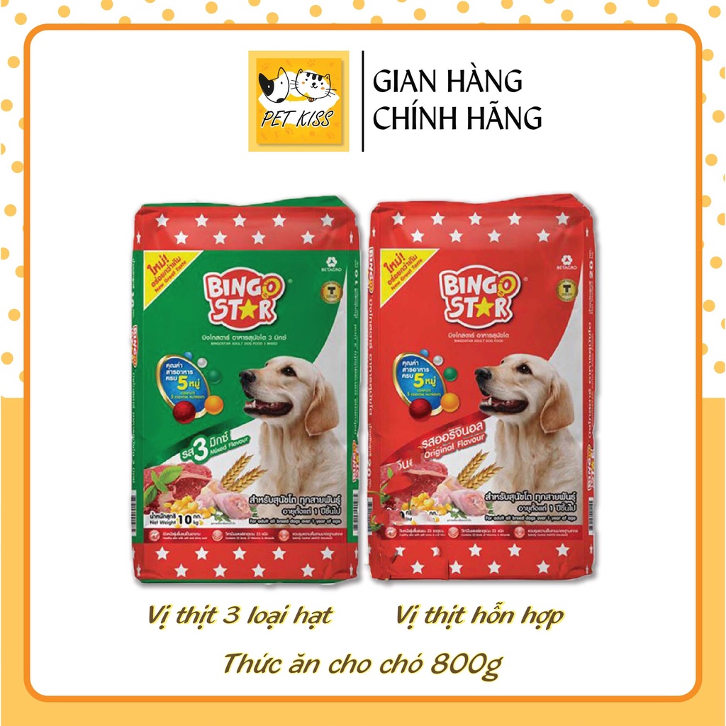 Thức ăn cho chó BingoStar Adult Dog Food 800g