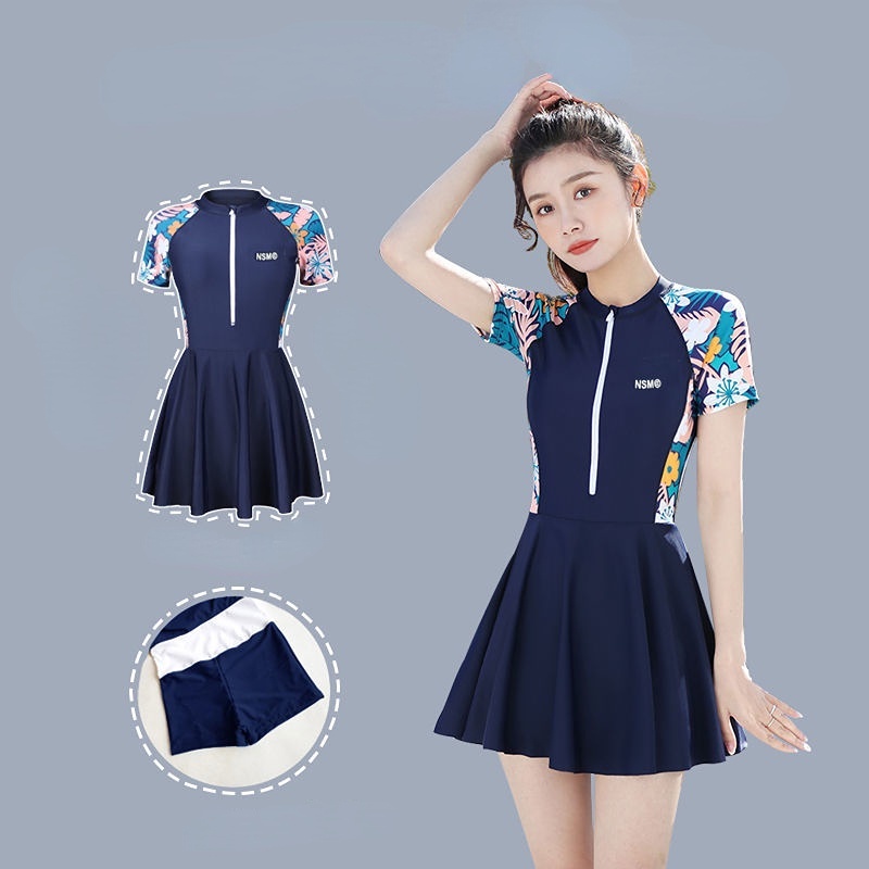 đồ Bơi Nữ Đồ Bơi Phong Cách Thể Thao Hàn Quốc Dáng Mỏng Quyến rũ Dành Cho Nữ Bikini