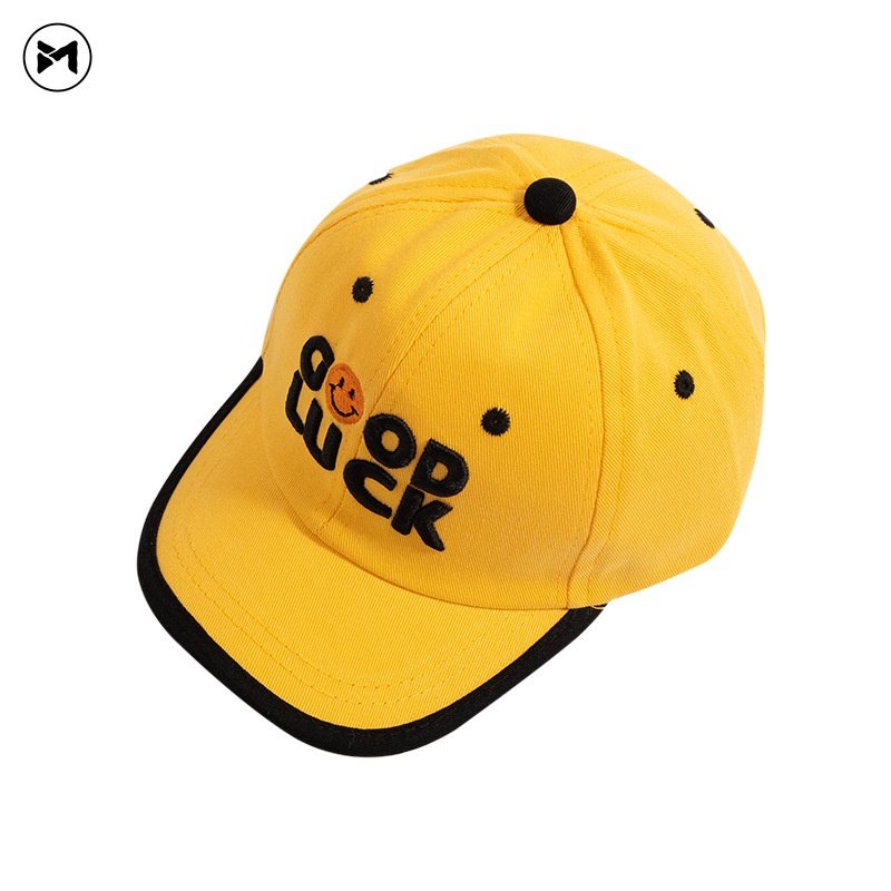 Mũ Lưỡi Trai Mềm Thêu Chữ GOOD LUCK Thời Trang Mùa Hè Cho Bé 1-4 Tuổi