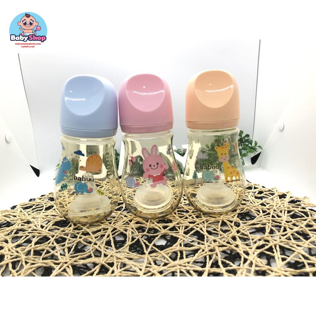 [RẺ] Bình sữa PPSU babu nhật bản 90ml/210ml/270ml (tặng kèm một núm ti )