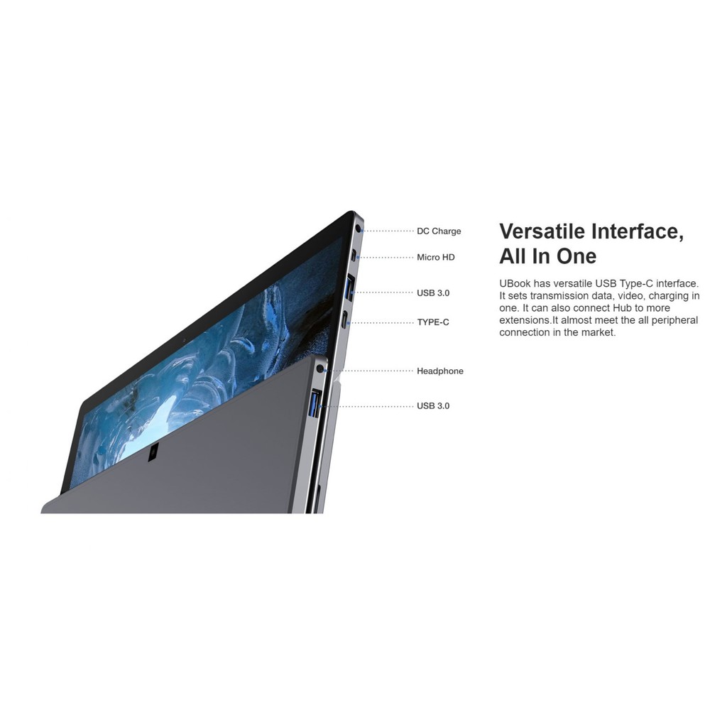 Máy tính 2 trong 1 Chuwi Ubook chip N4100/8G/256G | BigBuy360 - bigbuy360.vn