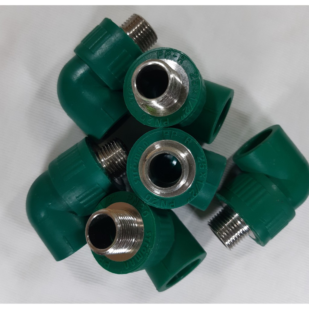 Cút Co Răng Ren Ngoài Phụ kiện Nước Nóng PPR 25 1/2  Stroman