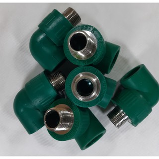 Cút Co Răng Ren Ngoài Phụ kiện Nước Nóng PPR 25 1/2 (Cút Co Ren Ngoài 21, ống 25, nước nóng, ppr) Stroman