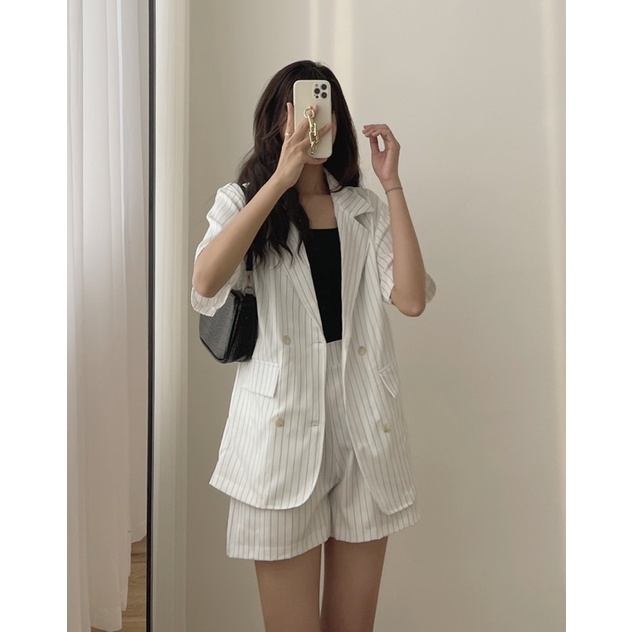 set vest kẻ sọc 559