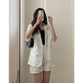 set vest kẻ sọc 559