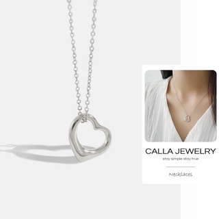 Silver Heart Necklace | Dây chuyền bạc trái tim thanh lịch nữ tính nhẹ nhàng Calla Jewelry l N004