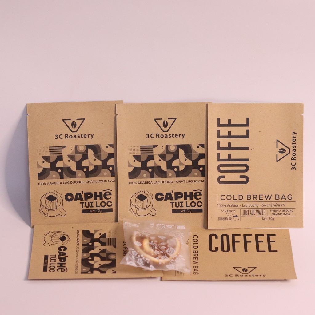 Gói cà phê Dripbag tiện lợi 100% hạt Arabica Lạc Dương - 3C Roastery